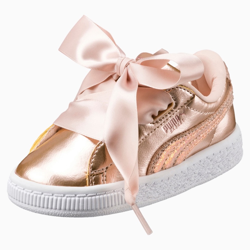 Puma Basket Heart Lunar Lux Toddler Shoes